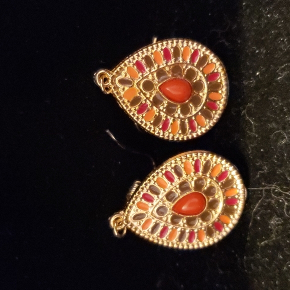 Sunset colored earrings - Picture 2 of 2